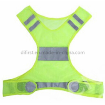 High Quality Running Safety Vest with Reflective Material